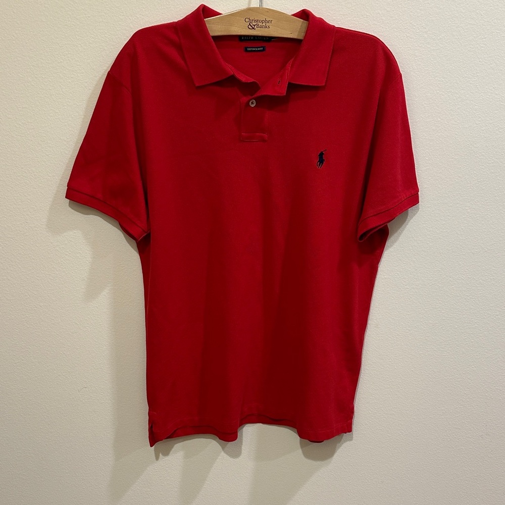 Polo by Ralph Lauren Men's Classic Red Polo Shirt